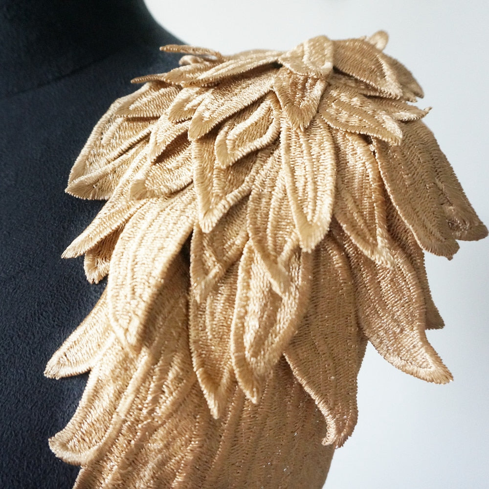 All the Colours Embroidery Appliqué Angel Wings