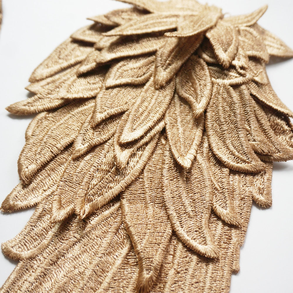 All the Colours Embroidery Appliqué Angel Wings