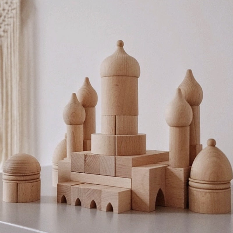 Arabian Nights & Colosseum Days - Sets of Wooden Building Blocks Toys