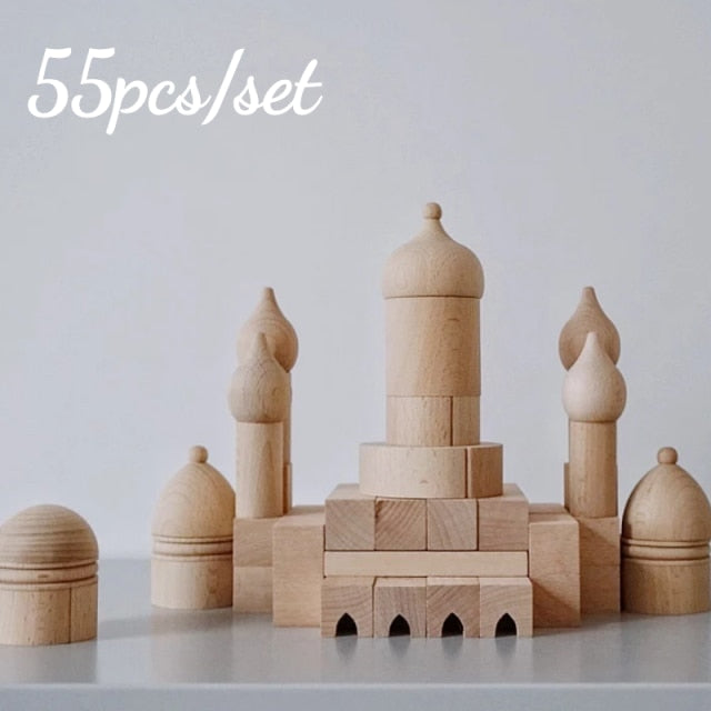 Arabian Nights & Colosseum Days - Sets of Wooden Building Blocks Toys