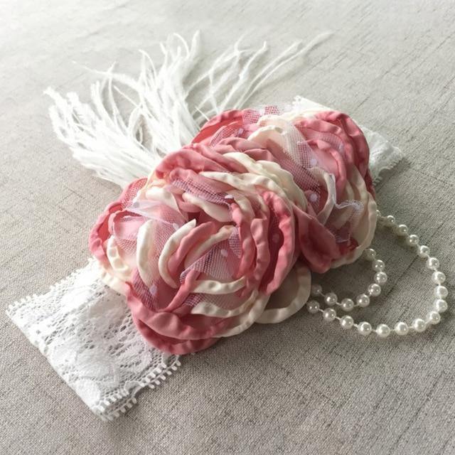 Vintage Flower Headband Baby Girls Headwraps - Woodland Gatherer