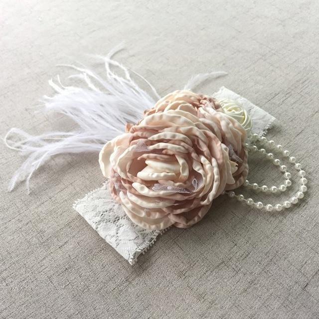 Vintage Flower Headband Baby Girls Headwraps - Woodland Gatherer