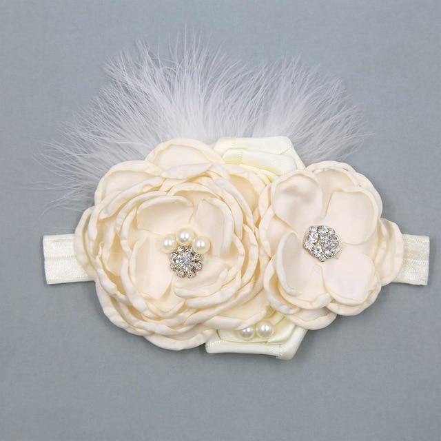Vintage Flower Headband Baby Girls Headwraps - Woodland Gatherer