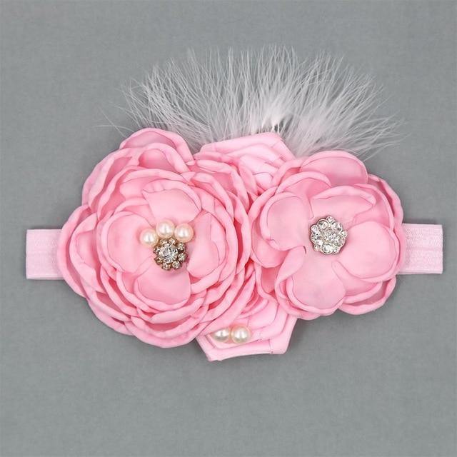 Vintage Flower Headband Baby Girls Headwraps - Woodland Gatherer