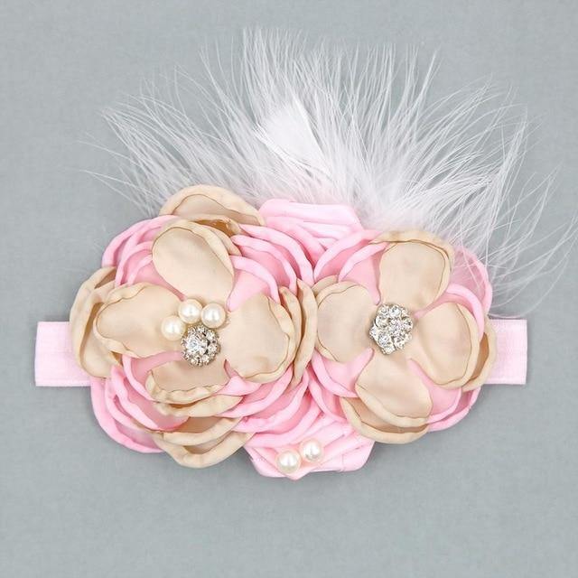 Vintage Flower Headband Baby Girls Headwraps - Woodland Gatherer