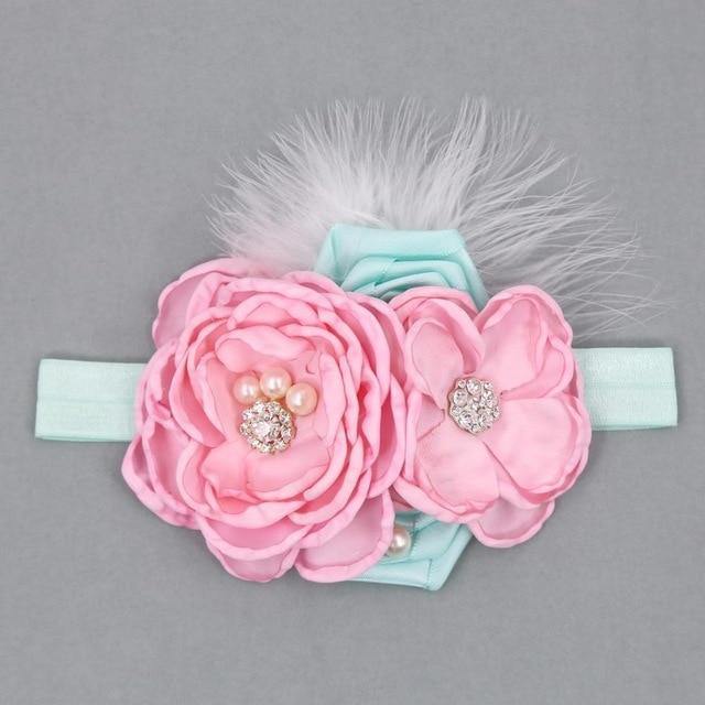 Vintage Flower Headband Baby Girls Headwraps - Woodland Gatherer