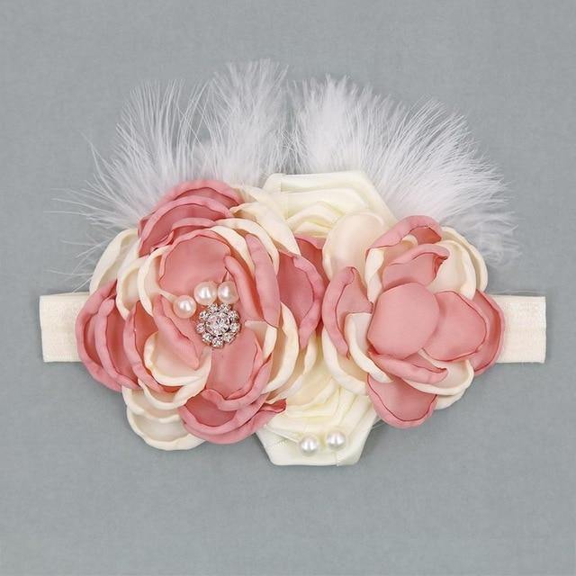 Vintage Flower Headband Baby Girls Headwraps - Woodland Gatherer