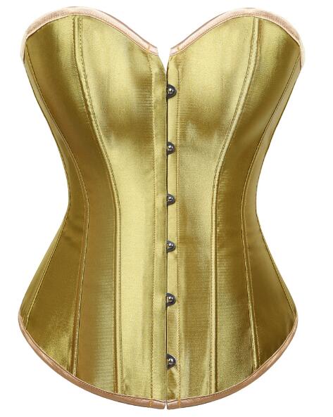 Jewel Tones Satin Lace Up Boned Corsets Ten Colours