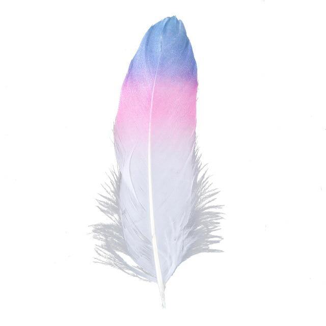 24 Glittery Gold Goose Feathers for Crafts - Woodland Gatherer
