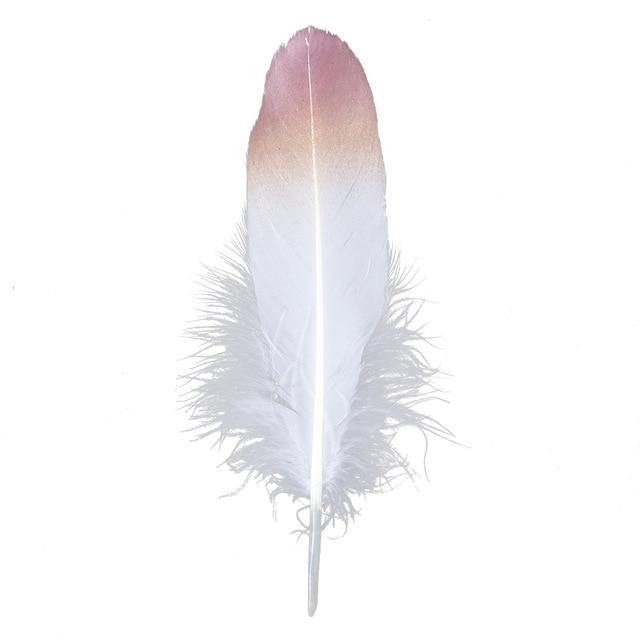 24 Glittery Gold Goose Feathers for Crafts - Woodland Gatherer