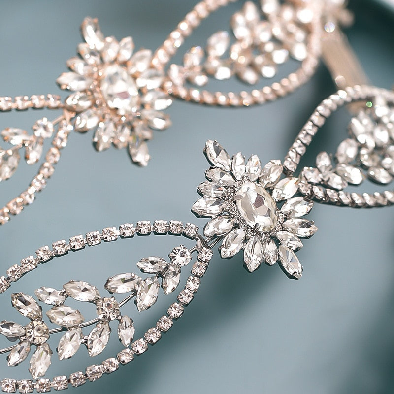 Crystal Hair Combs Tiara Bridal Wedding Hair Accessories