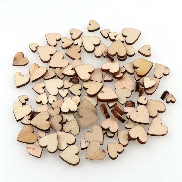 100 Wooden Hearts | DIY Craft Supplies - Woodland Gatherer