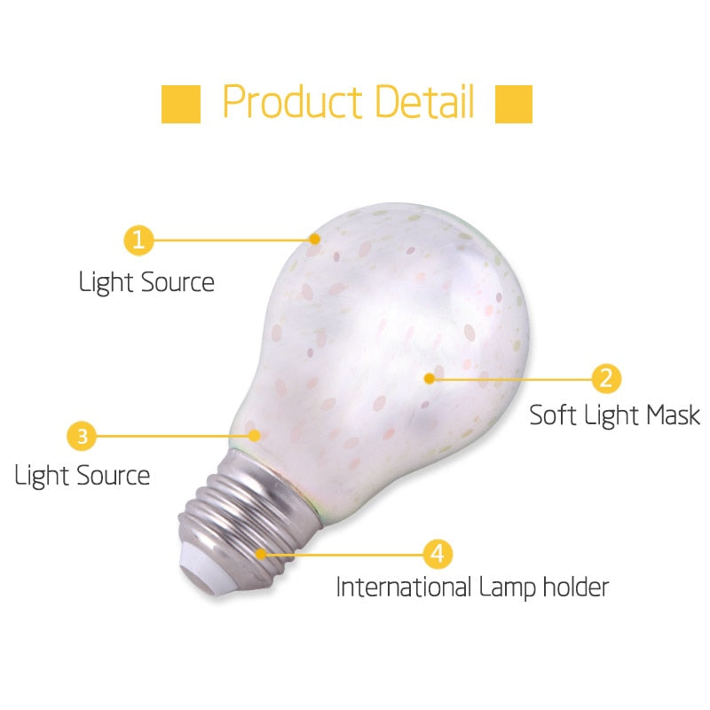 Starburst LED Fancy Schmancy Edison Light Bulbs