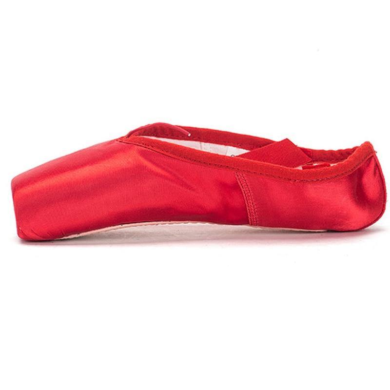 Girls & Womens Red & Pink Ballet Pointe Shoes | Satin Ballerina Ballet Shoes - Woodland Gatherer