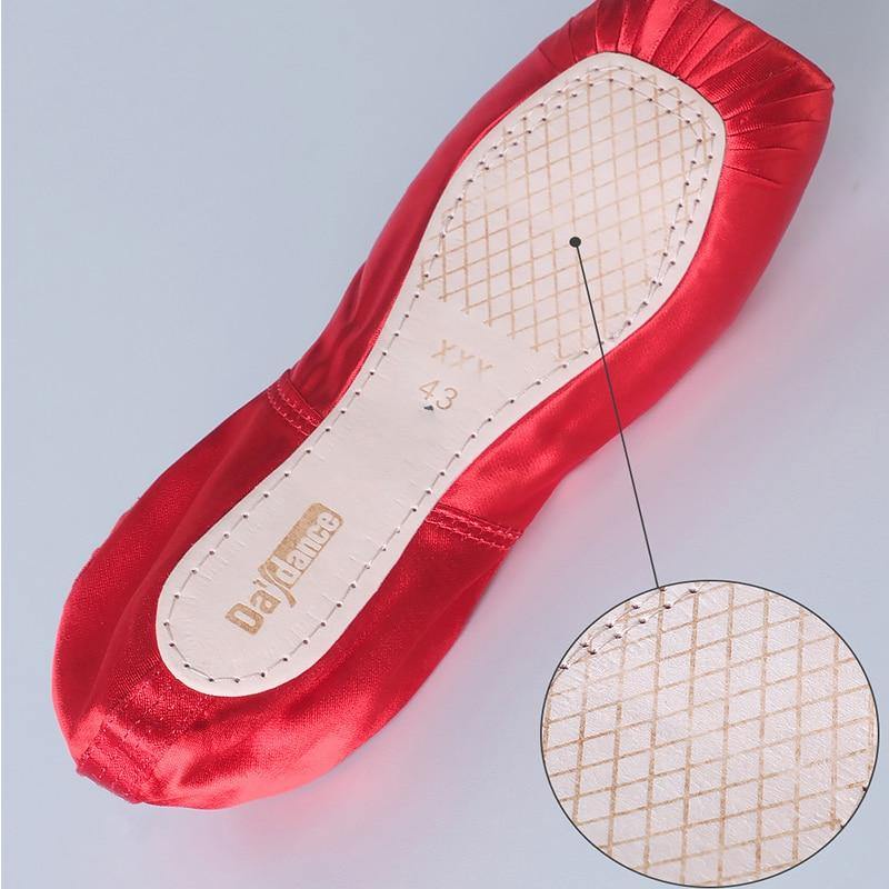 Girls & Womens Red & Pink Ballet Pointe Shoes | Satin Ballerina Ballet Shoes - Woodland Gatherer