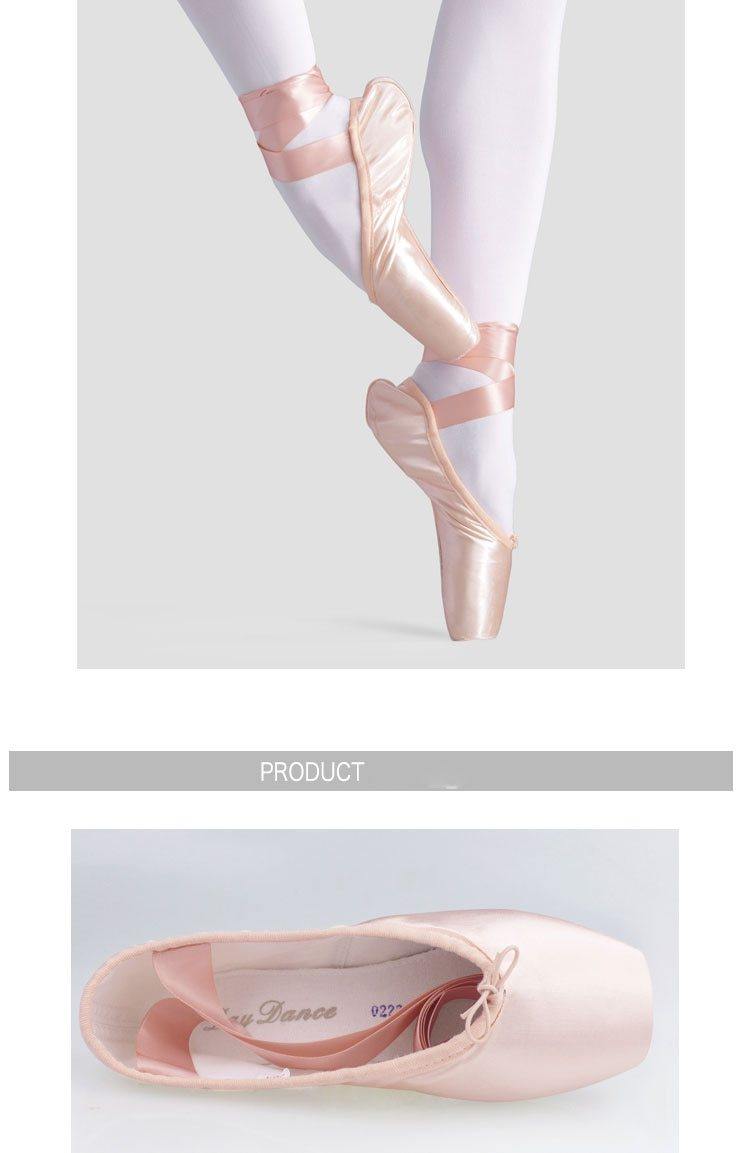 Girls & Womens Red & Pink Ballet Pointe Shoes | Satin Ballerina Ballet Shoes - Woodland Gatherer