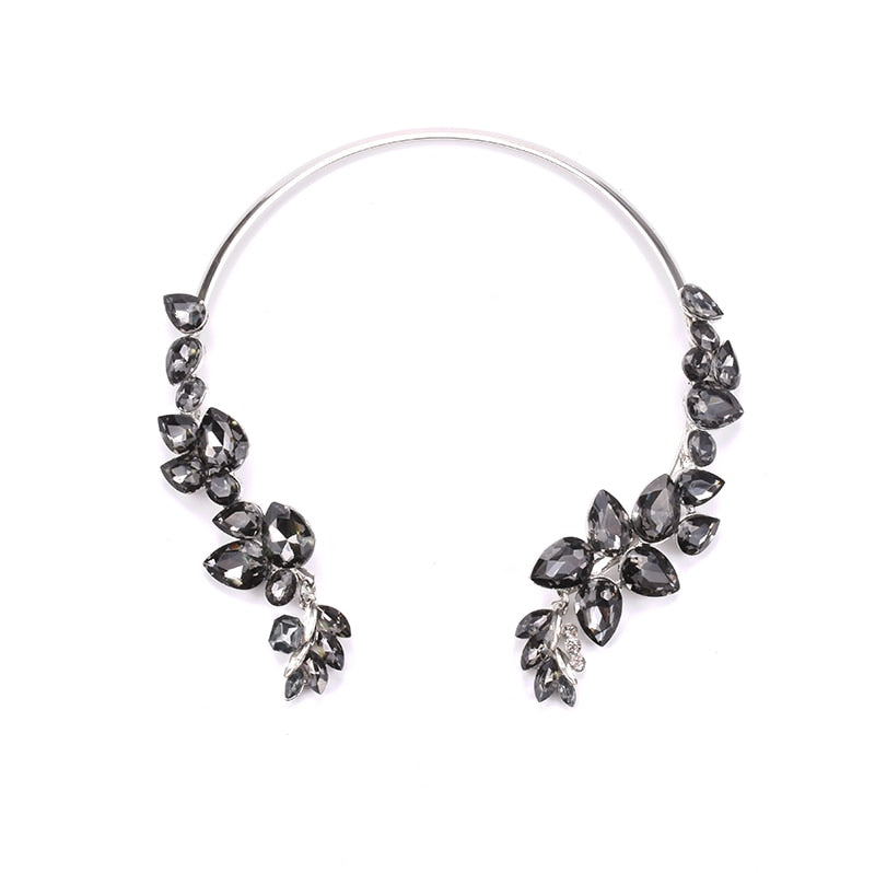 Glass Crystal Open Chokers Necklaces