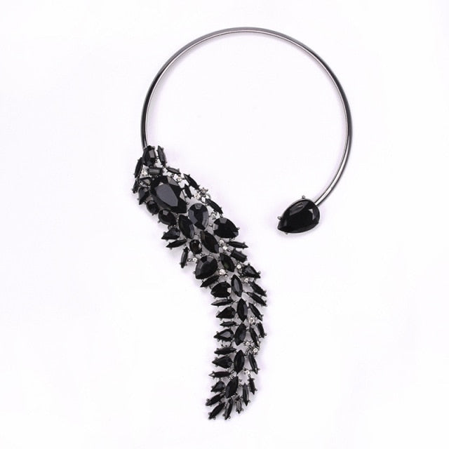 Glass Crystal Open Chokers Necklaces