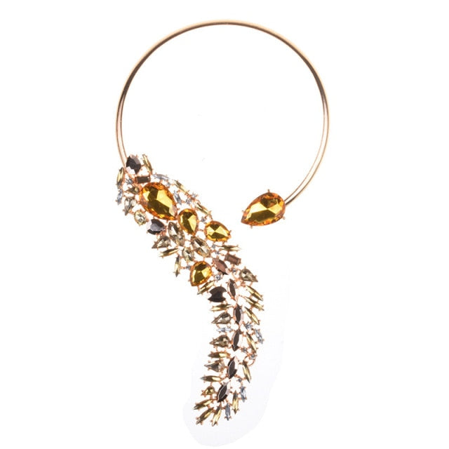 Glass Crystal Open Chokers Necklaces