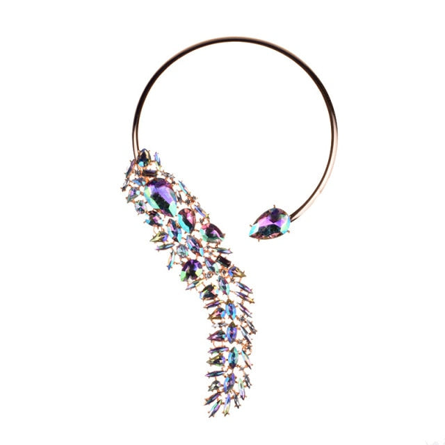 Glass Crystal Open Chokers Necklaces