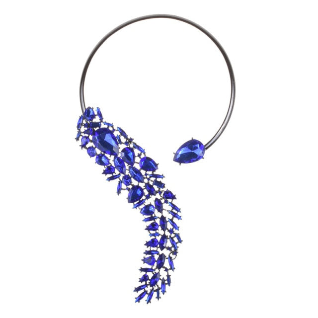 Glass Crystal Open Chokers Necklaces