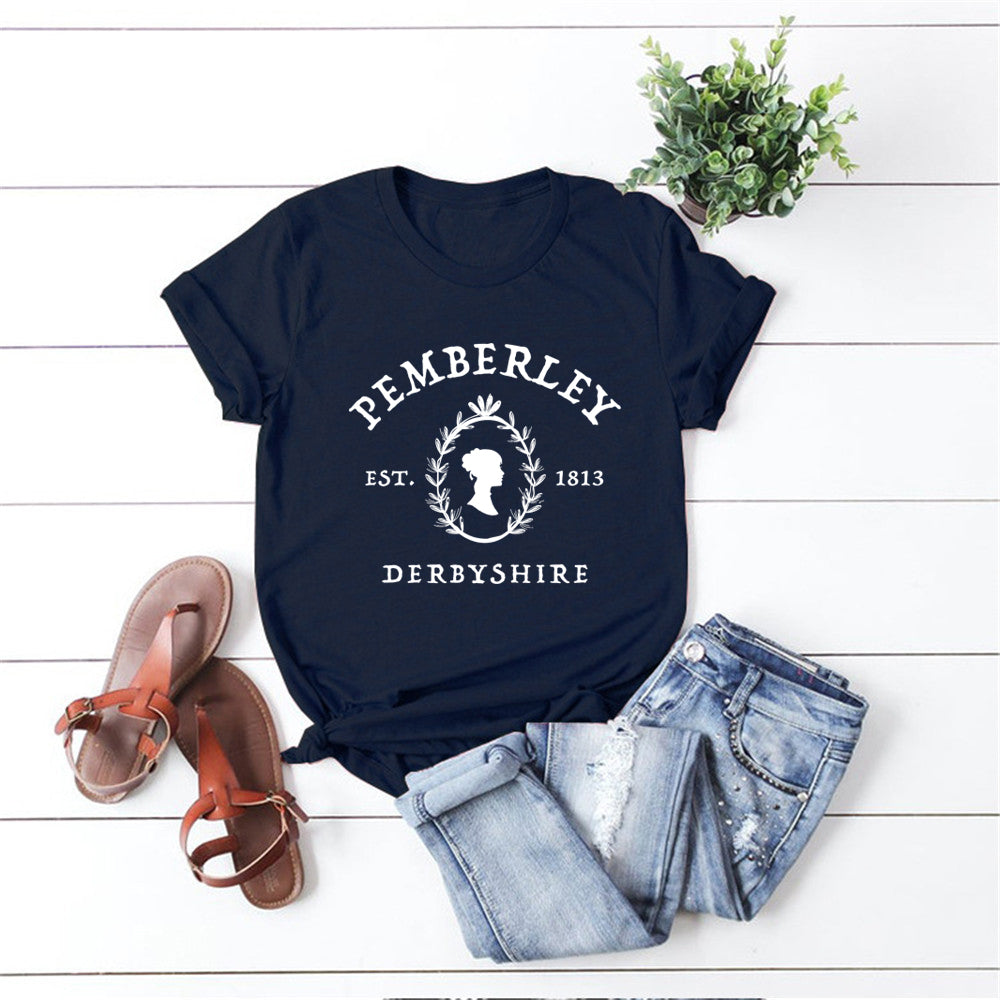 Jane Austen Pride and Prejudice T-Shirt Pemberley Book Lover Tees