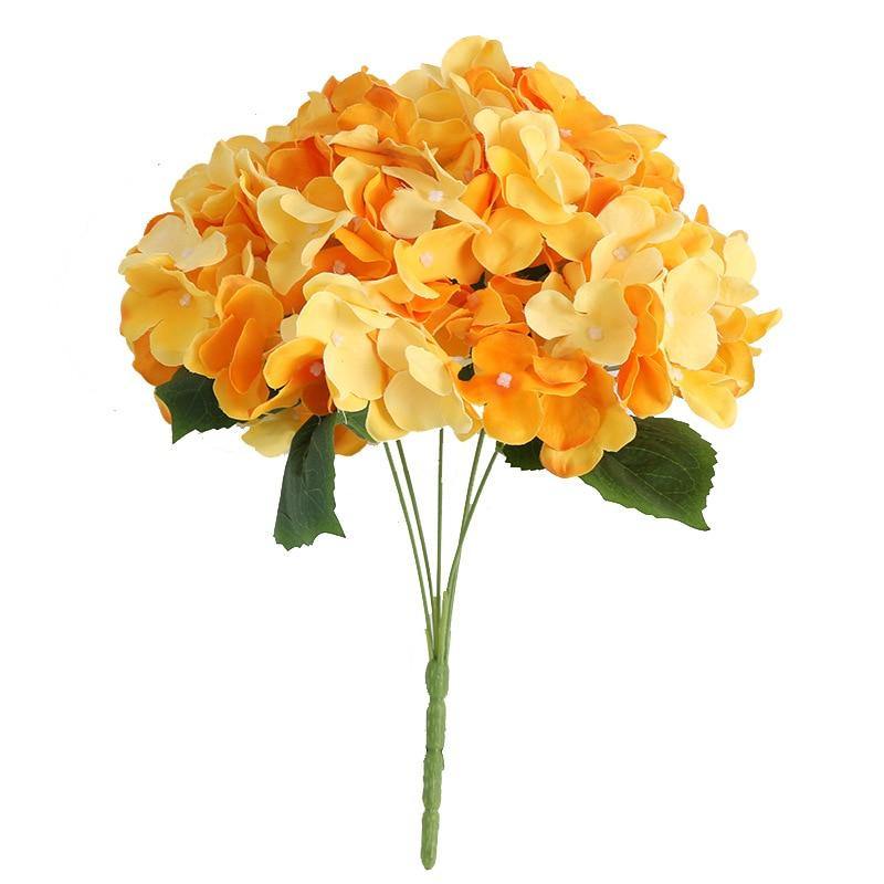 5 Heads Hydrangea Bouquet | Silk Artificial Flowers - Woodland Gatherer