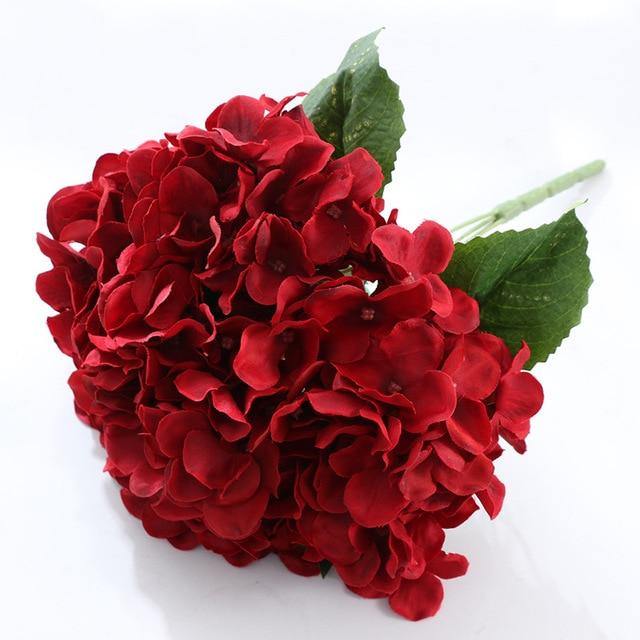 5 Heads Hydrangea Bouquet | Silk Artificial Flowers - Woodland Gatherer