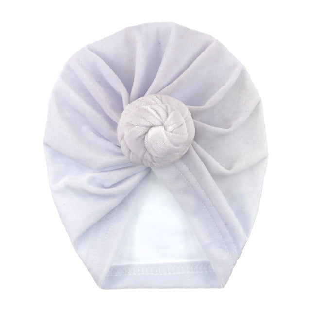 Velour Baby Turban Knot Head Wrap
