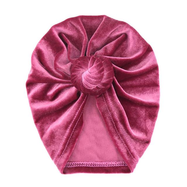 Velour Baby Turban Knot Head Wrap