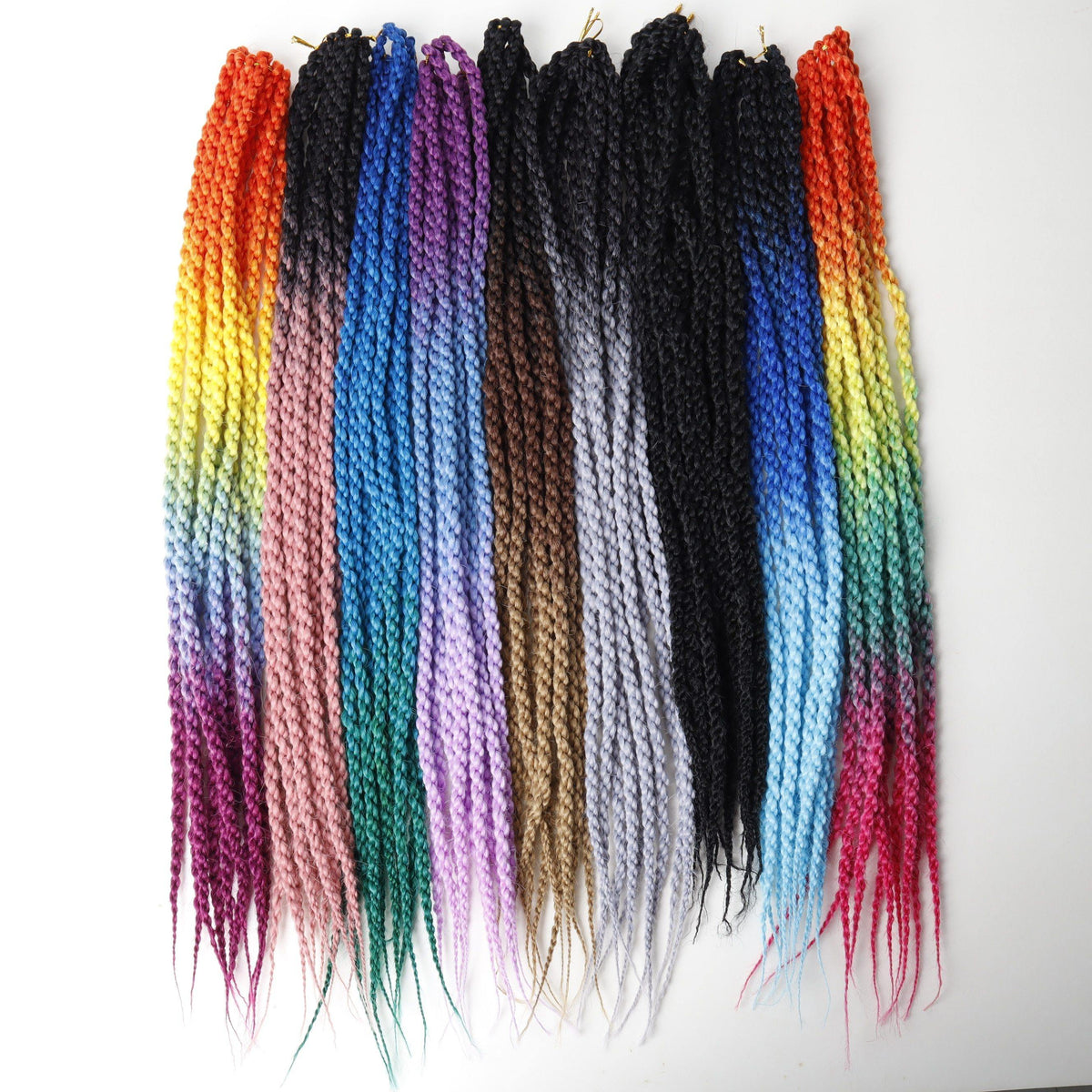 Cubic Twist Crochet Braids Ombre Hair Extensions | 10 Strands - Woodland Gatherer
