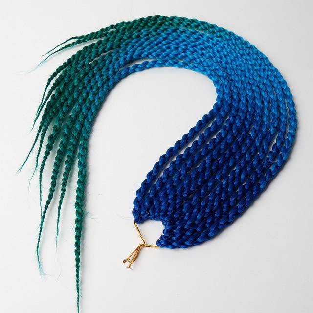 Cubic Twist Crochet Braids Ombre Hair Extensions | 10 Strands - Woodland Gatherer