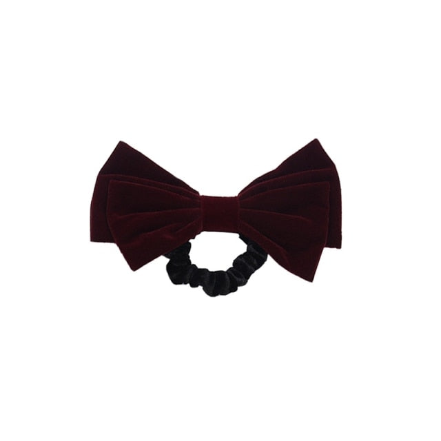 Big Velvet Bow Hairpin