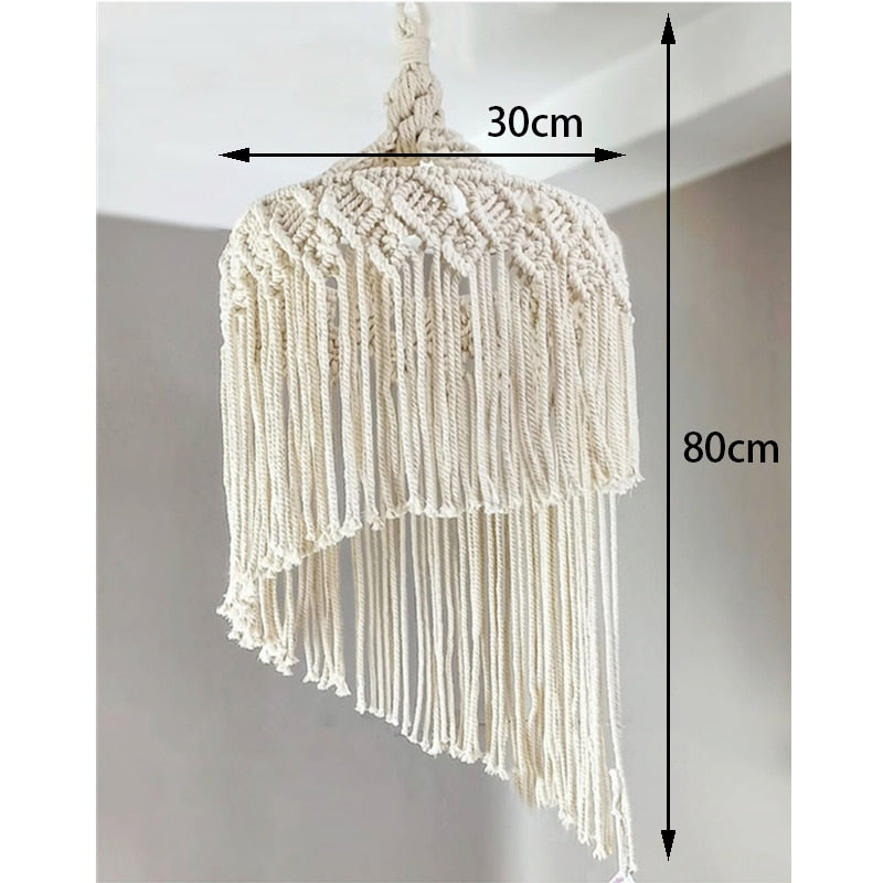 Boho Macrame Handmade Woven Light Shade