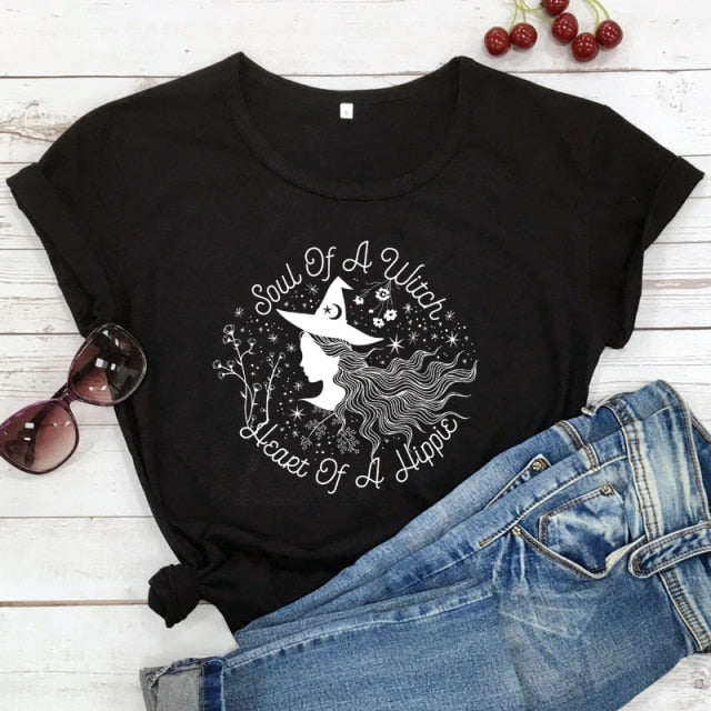 Soul Of A Witch Heart Of A Hippie T-shirt
