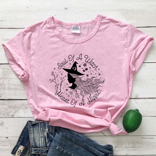 Soul Of A Witch Heart Of A Hippie T-shirt