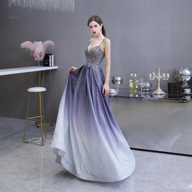 Galaxy Gradient Formal Dresses