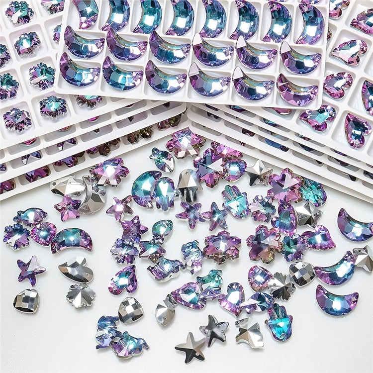 Violet Rainbow Jewellery Making Glass Crystals