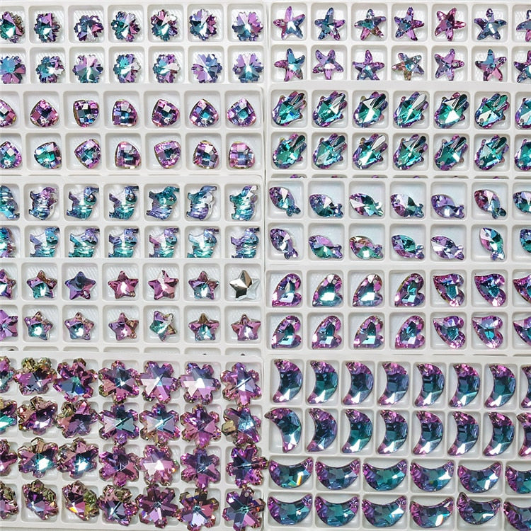 Violet Rainbow Jewellery Making Glass Crystals