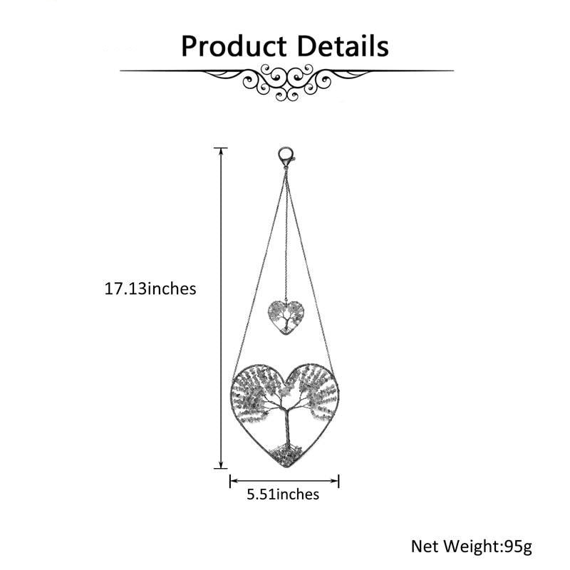 Tree of Life Heart Hanging Ornament