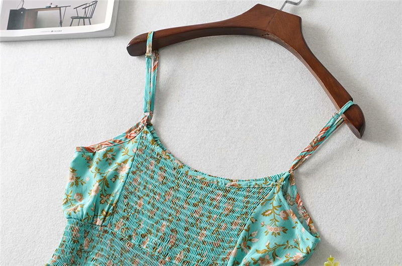 Two Piece Pale Mint Green Boho Wide Leg Pant & Matching Camis Set