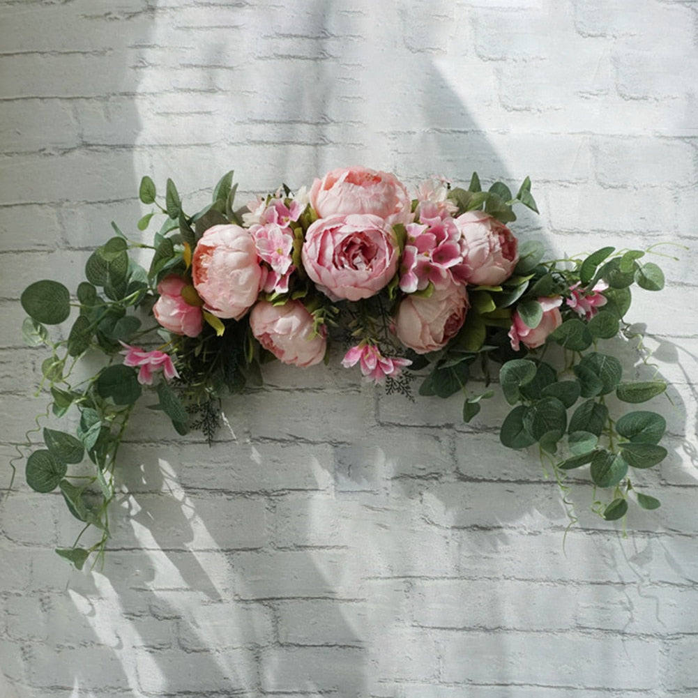 Rose Peony Garlands Artificial Flower Wreaths