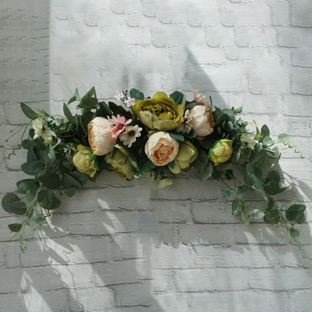 Rose Peony Garlands Artificial Flower Wreaths