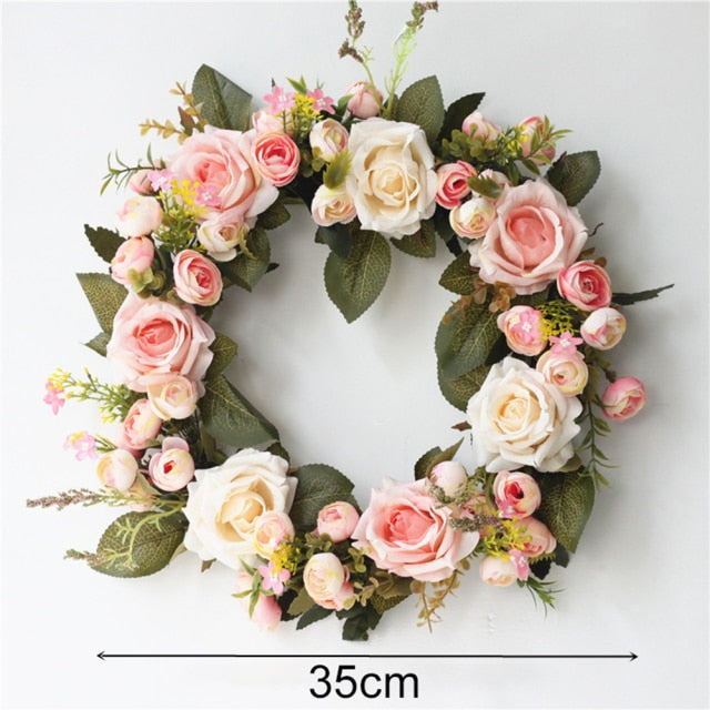 Rose Peony Garlands Artificial Flower Wreaths