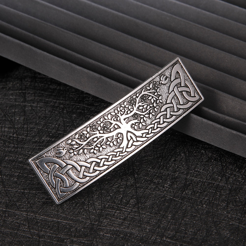 Tree of Life Celtic Knot Barrette Hair Clip