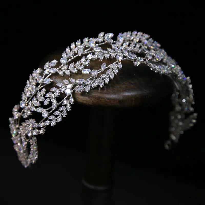 Cubic Zirconia Headband Crown