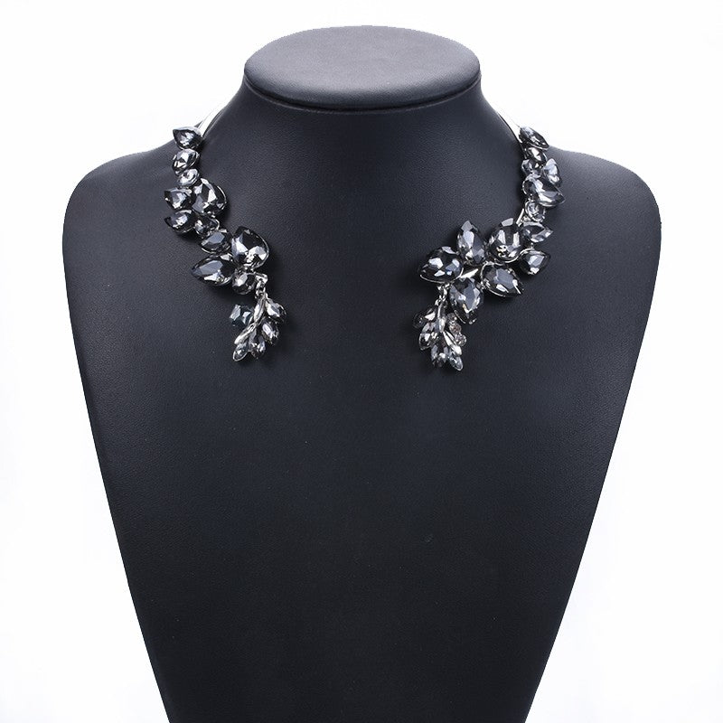 Glass Crystal Open Chokers Necklaces