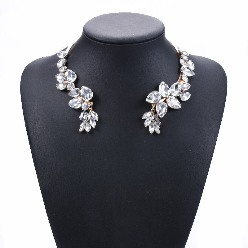 Glass Crystal Open Chokers Necklaces