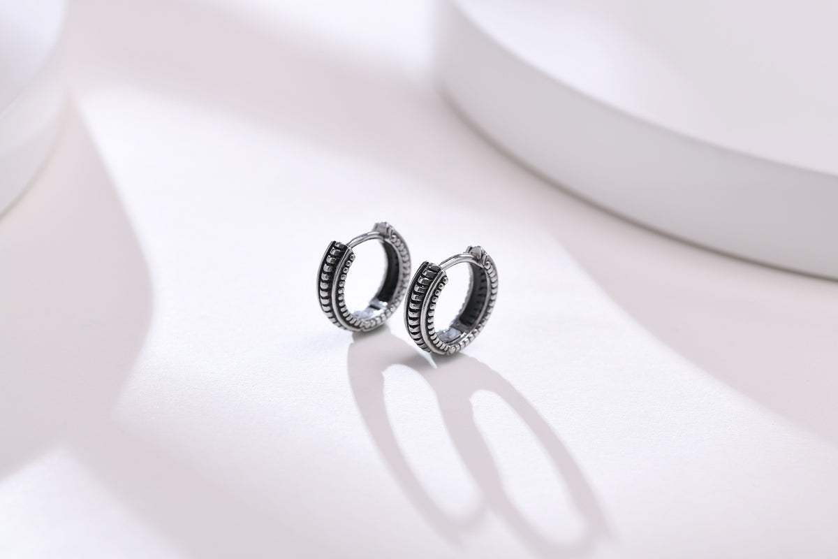 Small Huggie Hoop Earrings Mens Stainless Steel Earrings