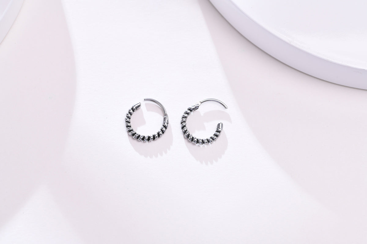Small Huggie Hoop Earrings Mens Stainless Steel Earrings
